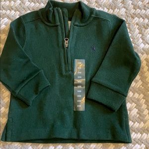 Ralph Lauren NWT boys green sweater!